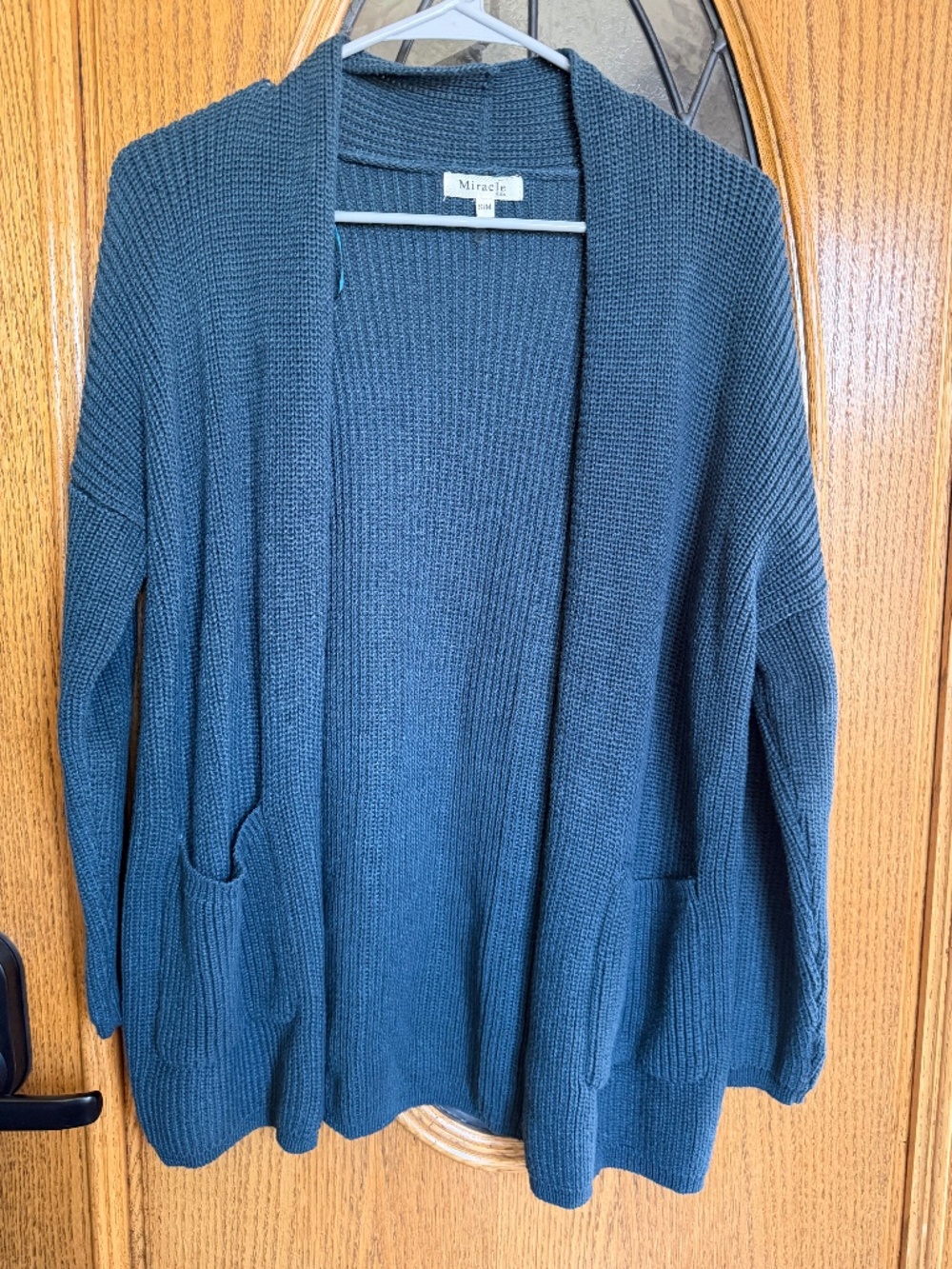 Miracle Blue cardigan with pockets, Size S